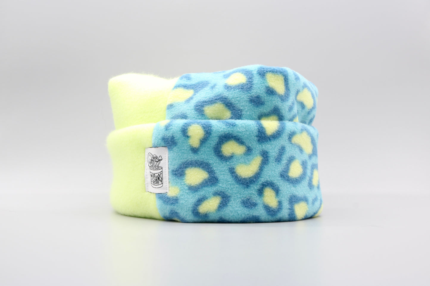 Lime Green/Blue Cheetah Print