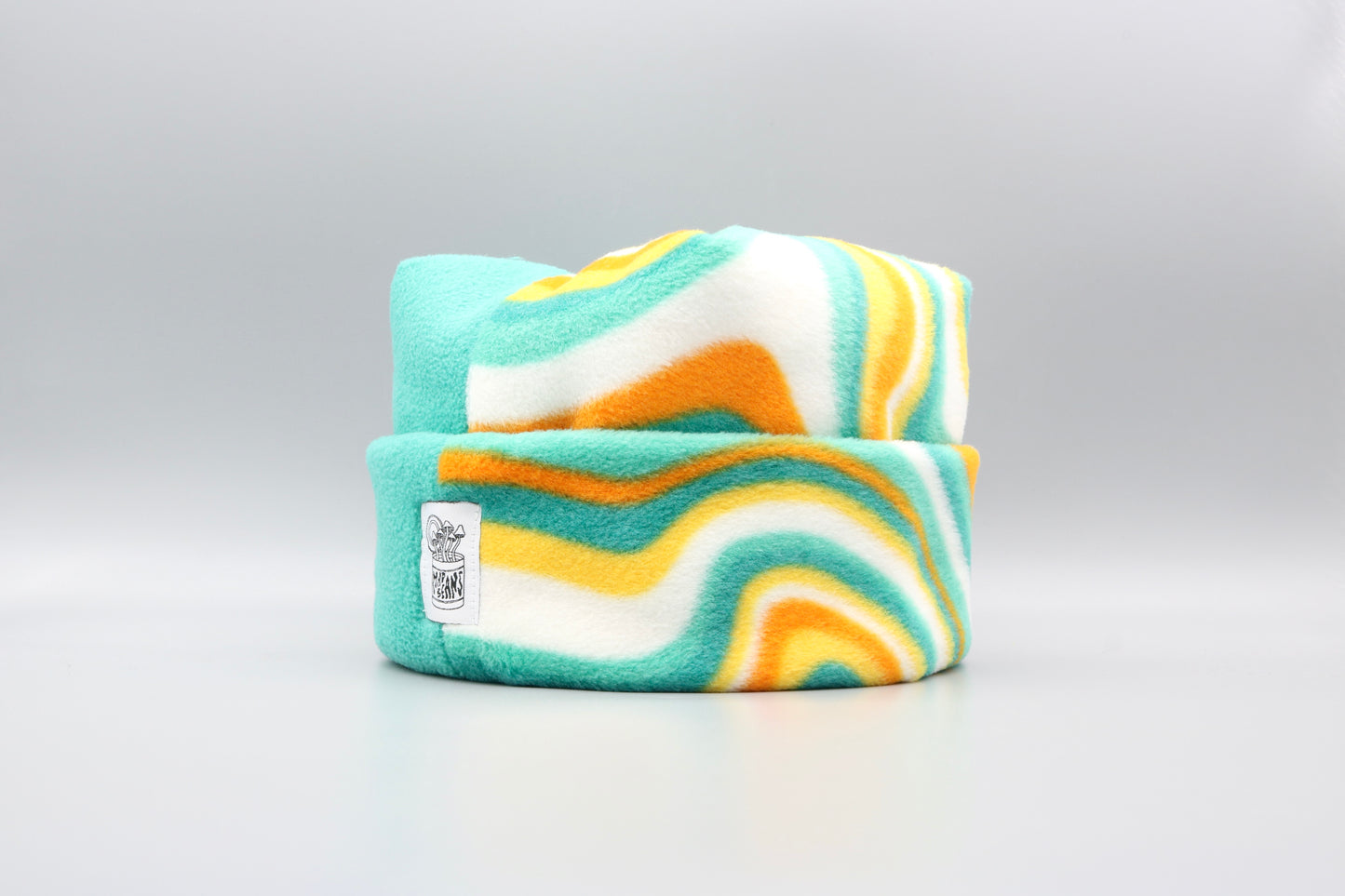 Turquoise/Blue and Orange Swirls