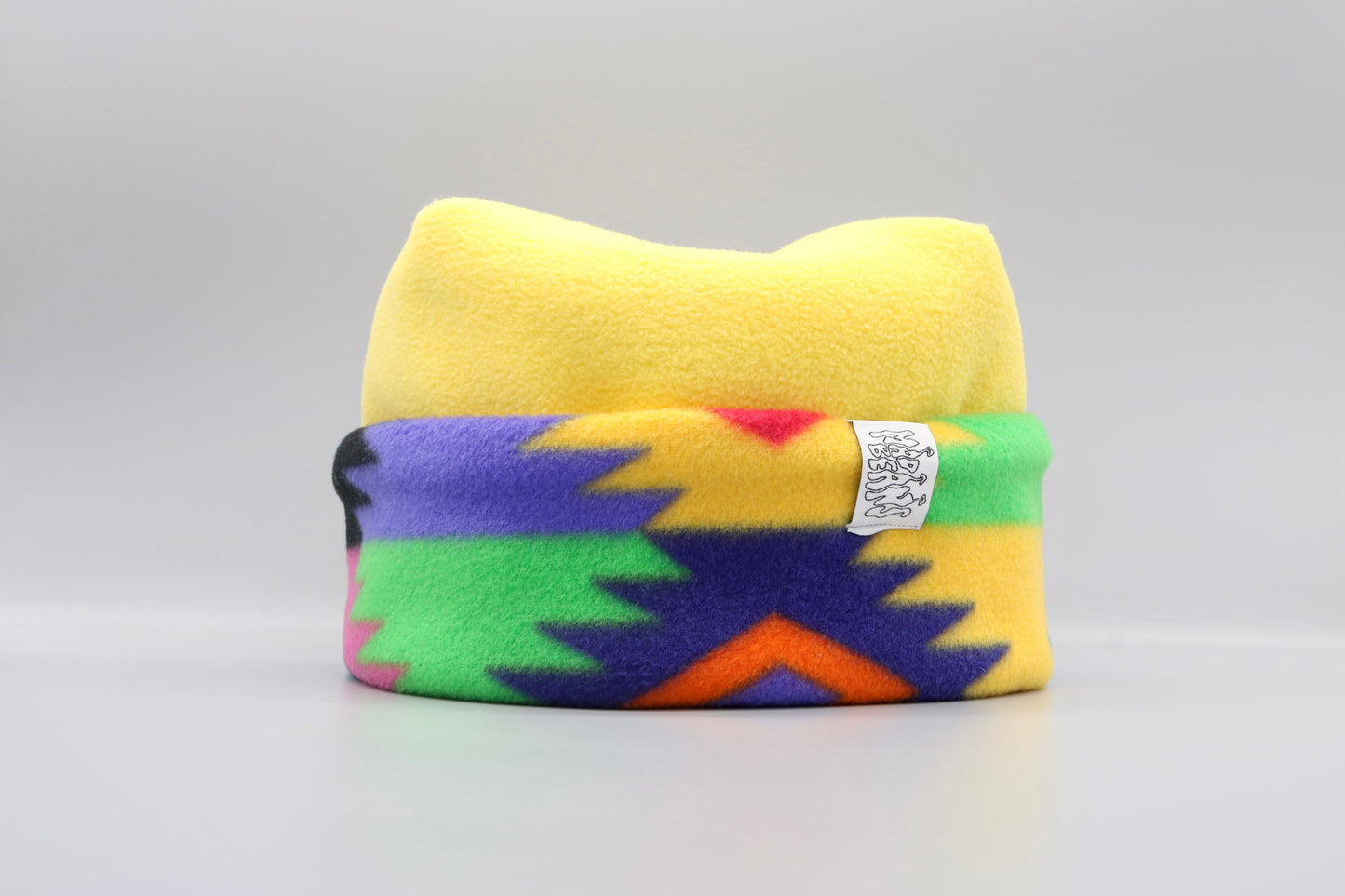 Yellow and Rainbow Geometric Pattern