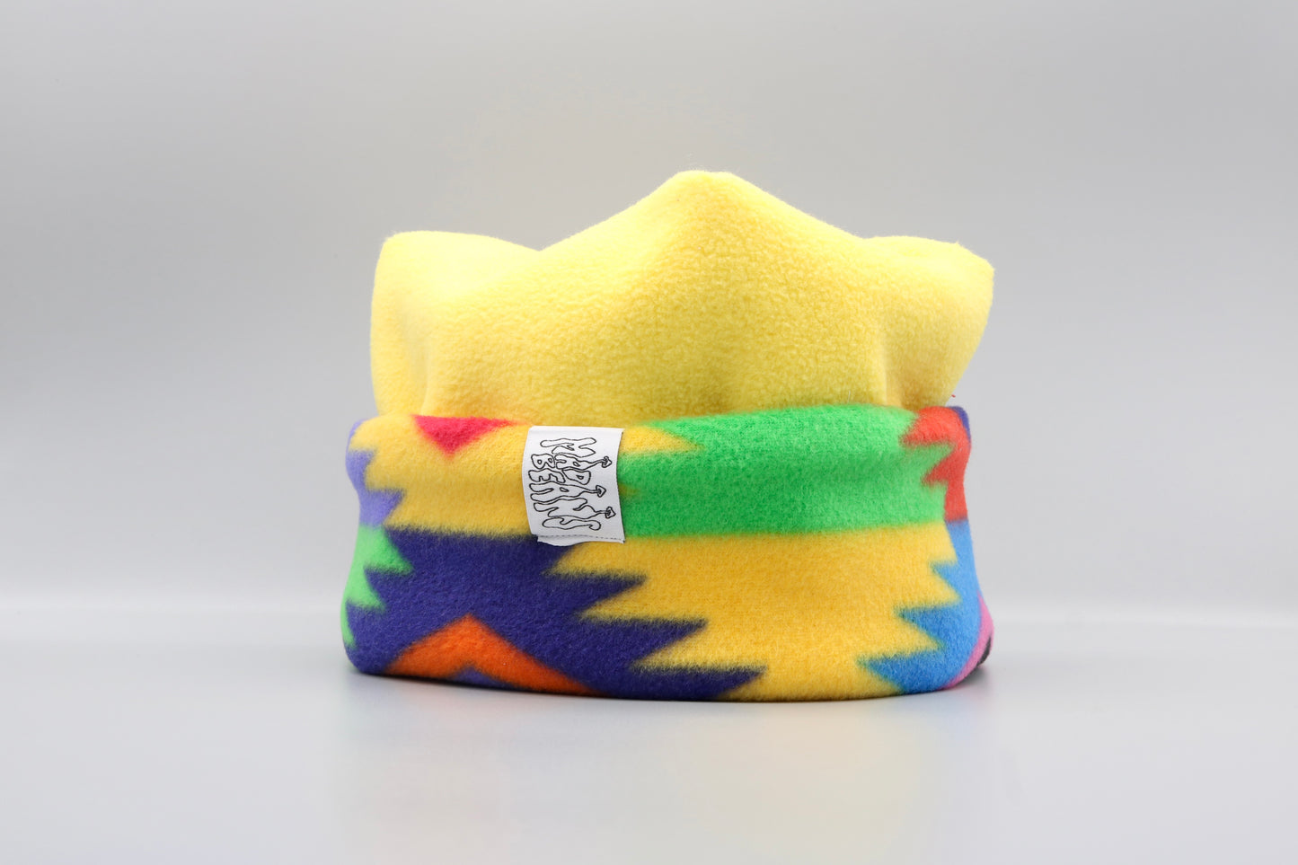 Yellow and Rainbow Geometric Pattern