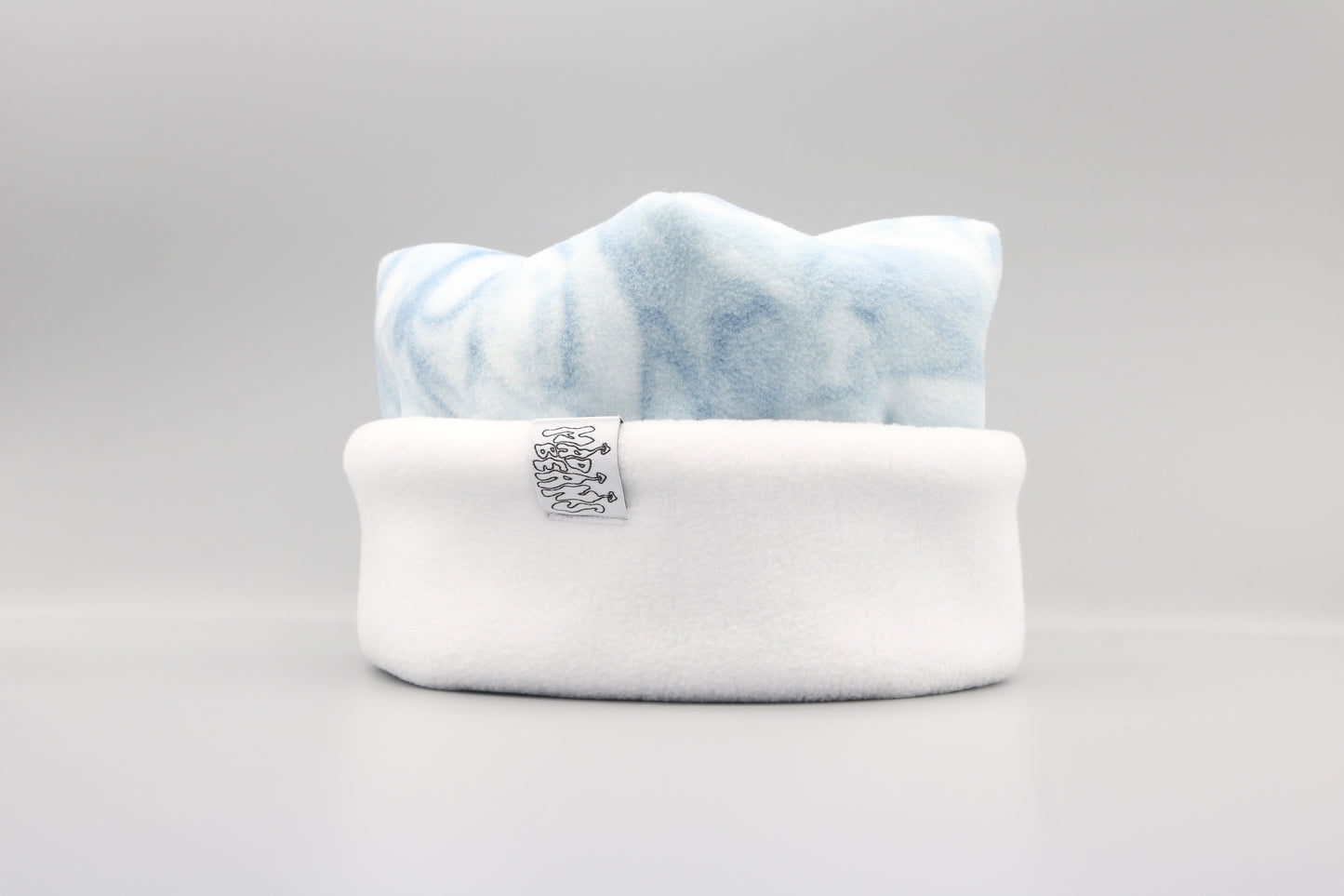 Blue Swirls and White