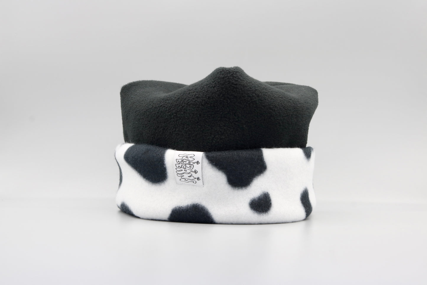 Black and Cow Print
