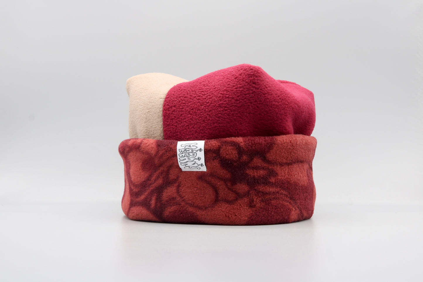 Light Brown, Maroon, and Red Pattern