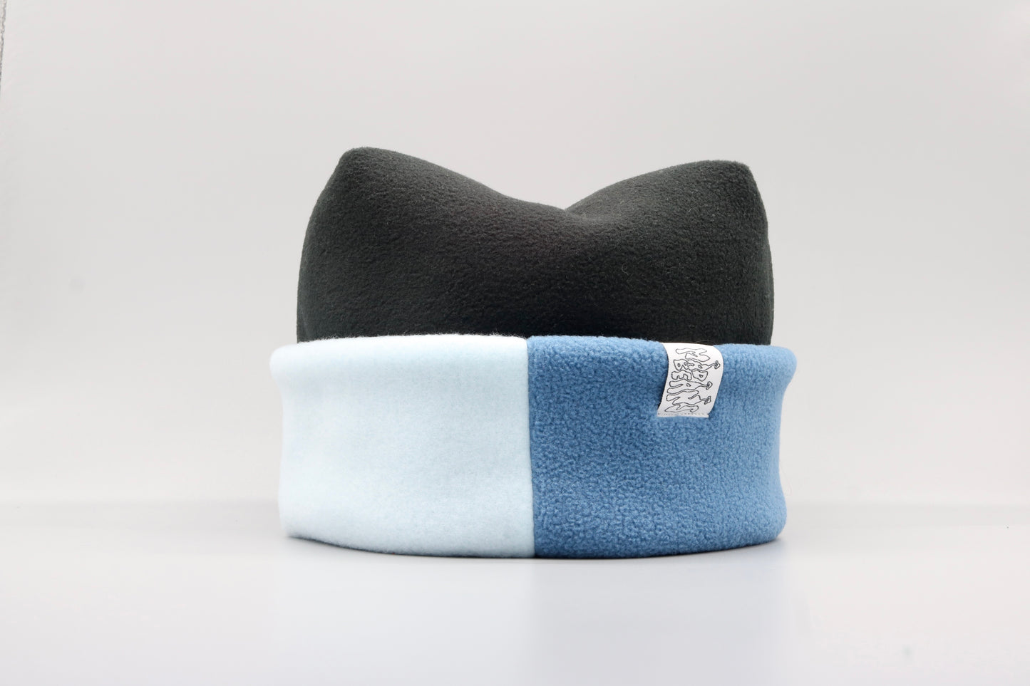 Black, Baby Blue, and Blue
