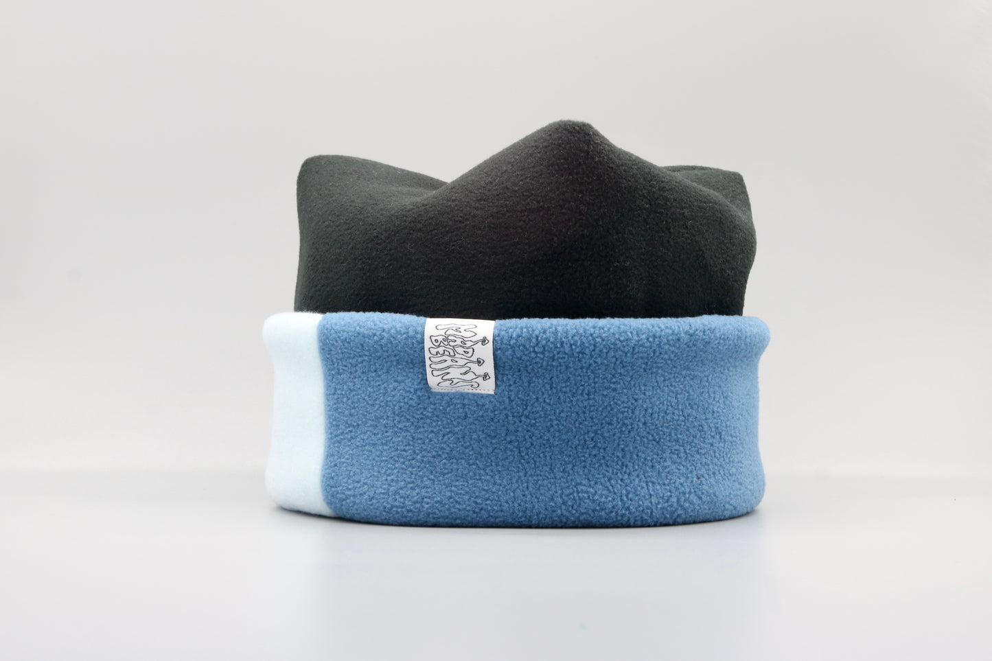 Black, Baby Blue, and Blue