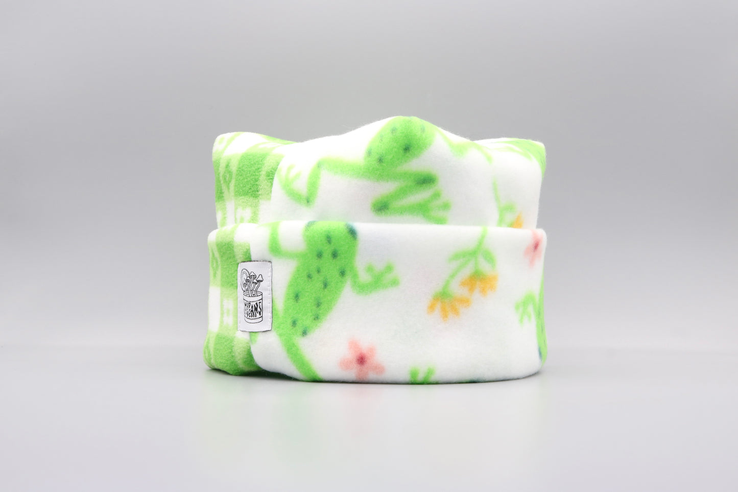 Green Checkered Flowers/Frogs