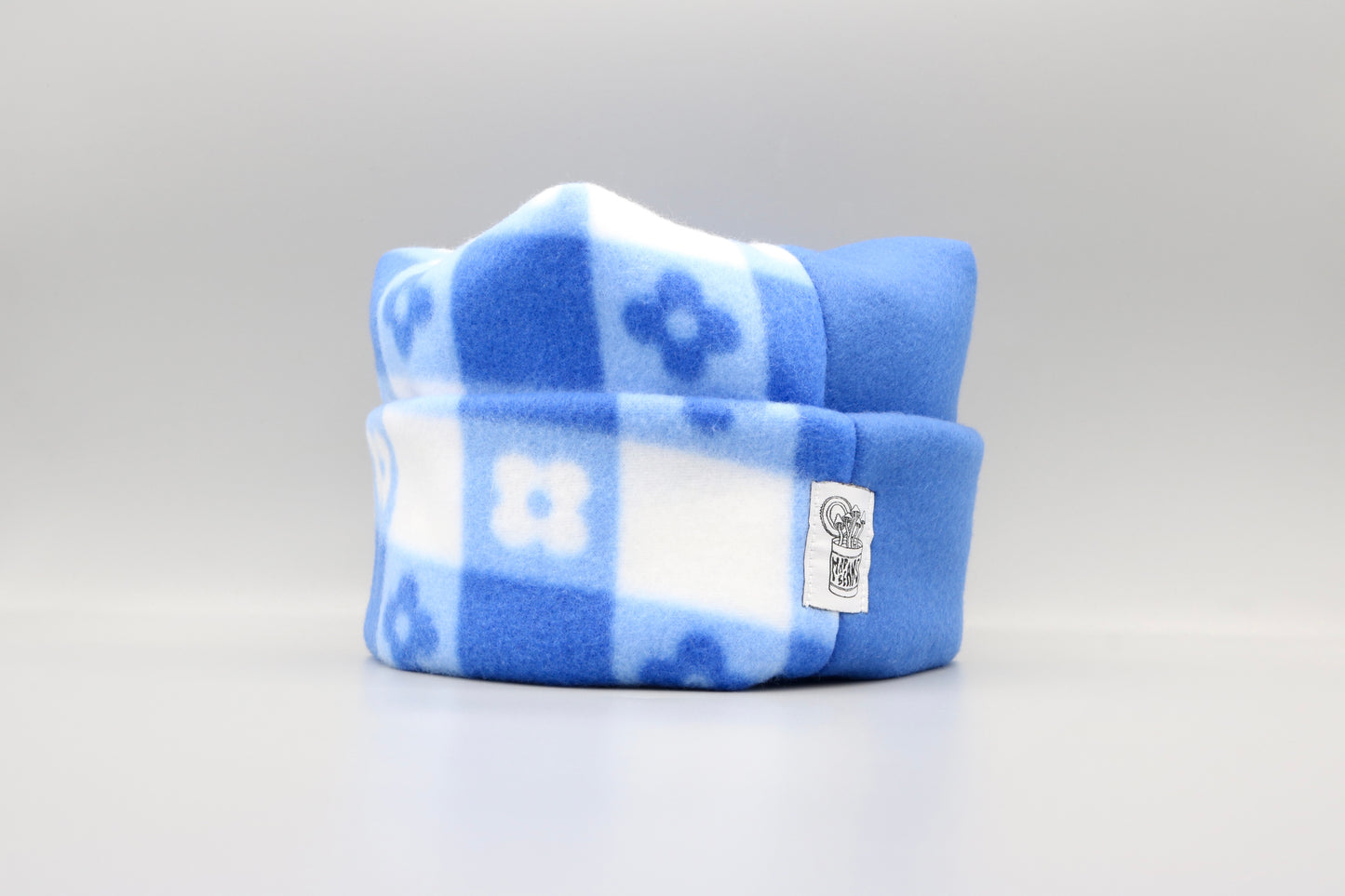Blue Checkered Flowers/Blue