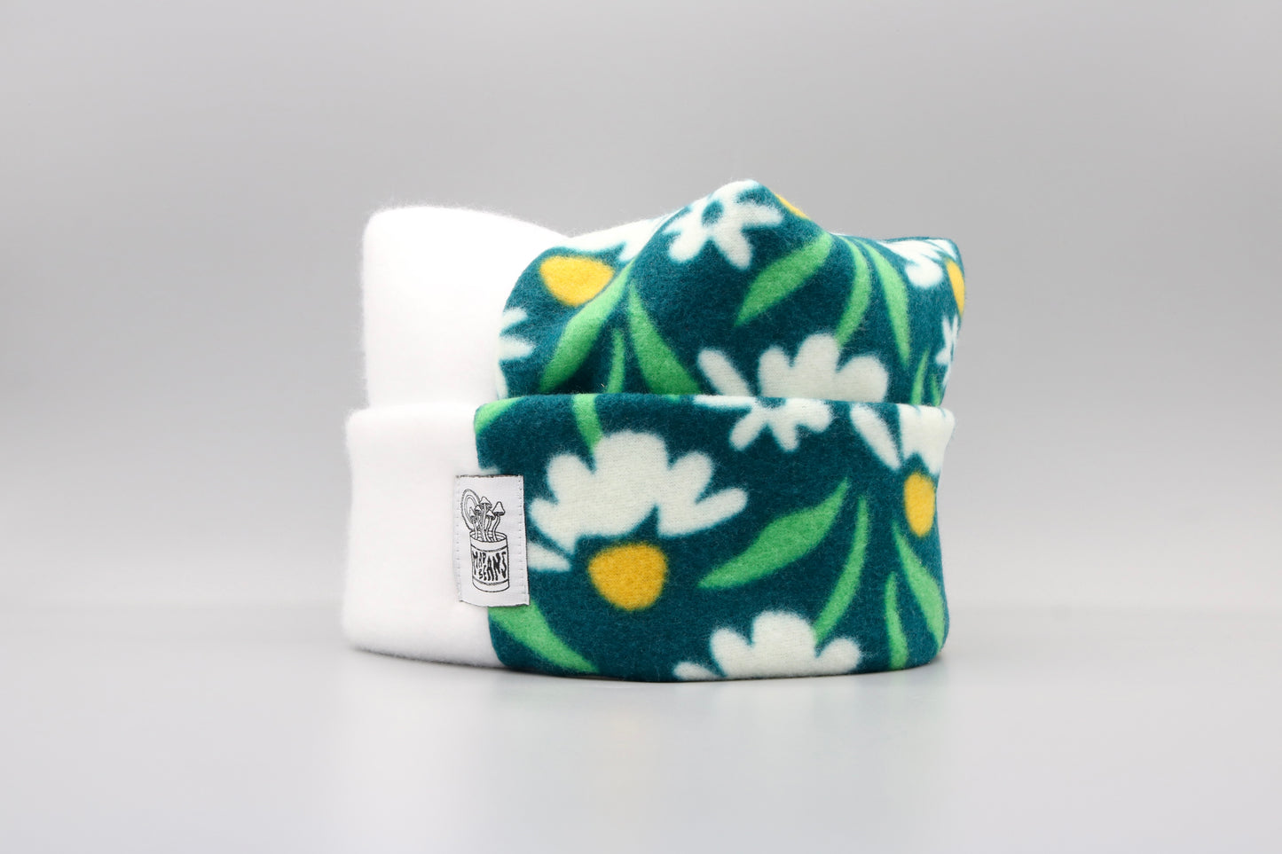 White/Teal Flowers