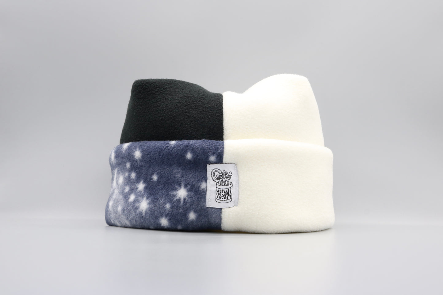 Black, Cream, and Starry Night