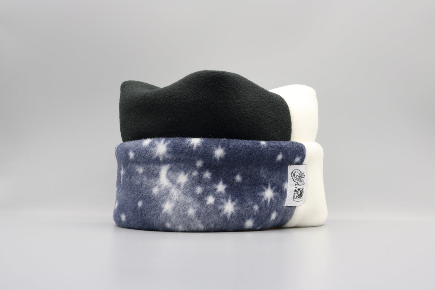 Black, Cream, and Starry Night