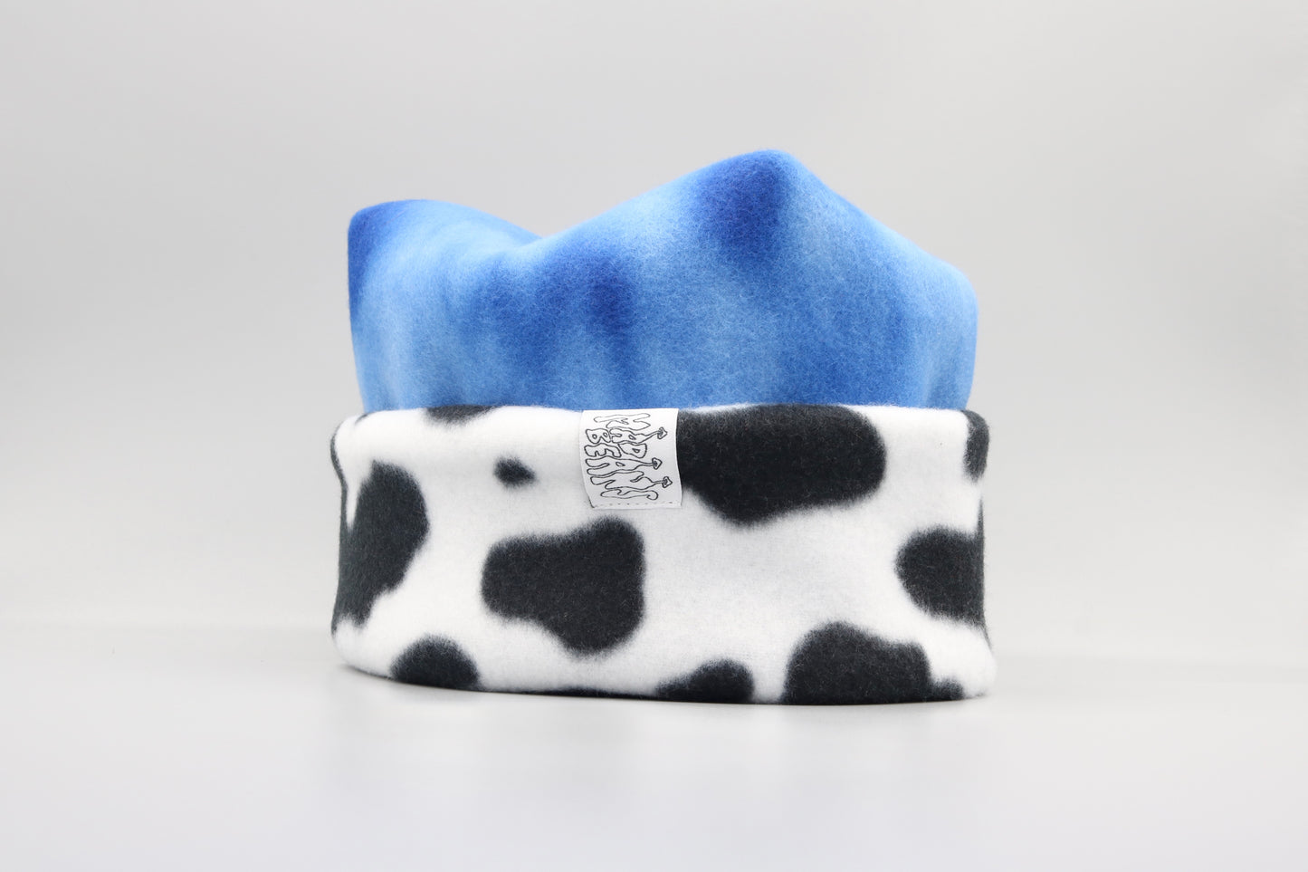 Blue Tie-Dye and Cow Print