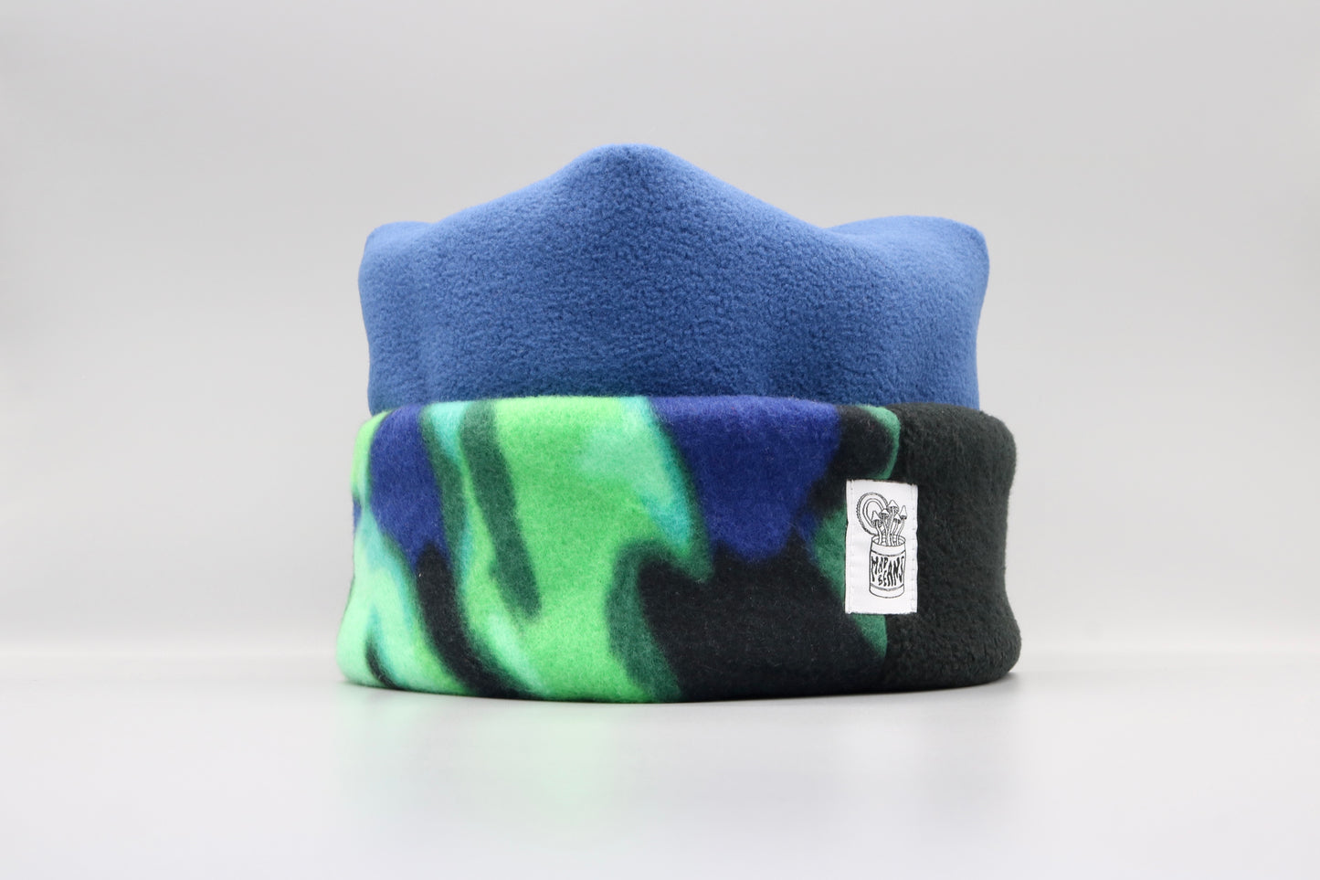 Blue, Green and Blue Swirls, and Black