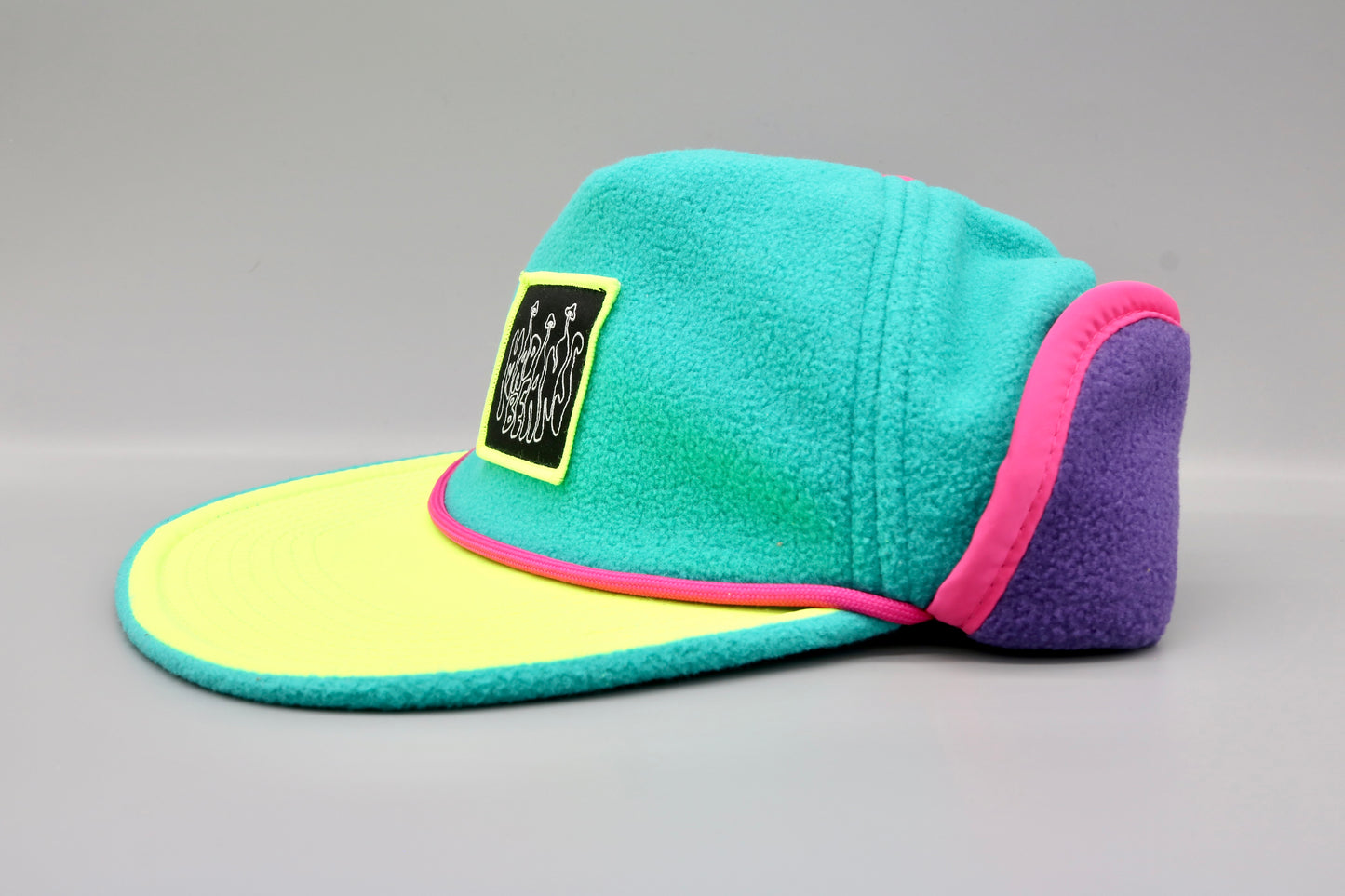Fleece Ear Flap Cap - Retro