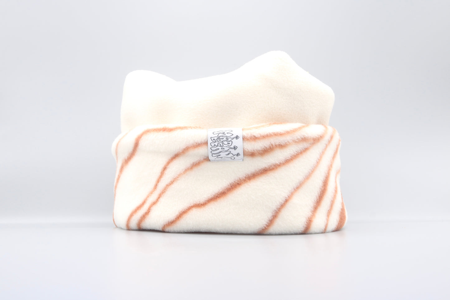 Cream and Orange Swirls