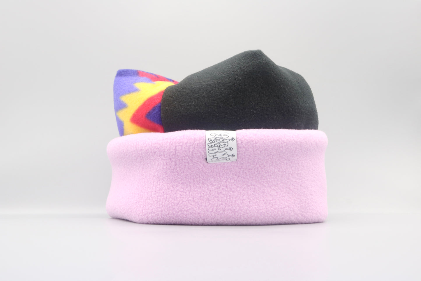 Rainbow Geometric Pattern, Black, and Purple
