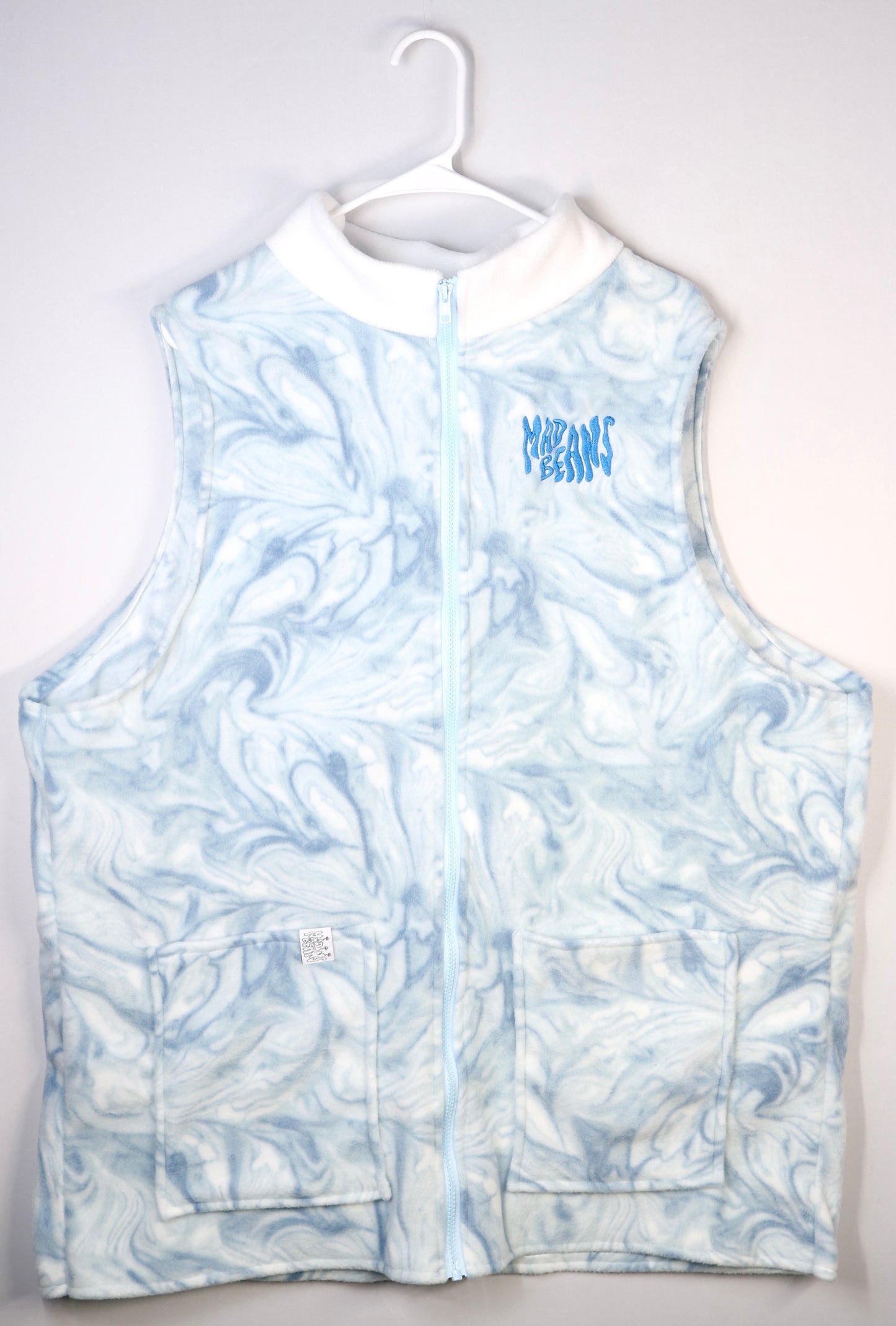 XL TALL - Blue Swirls and White