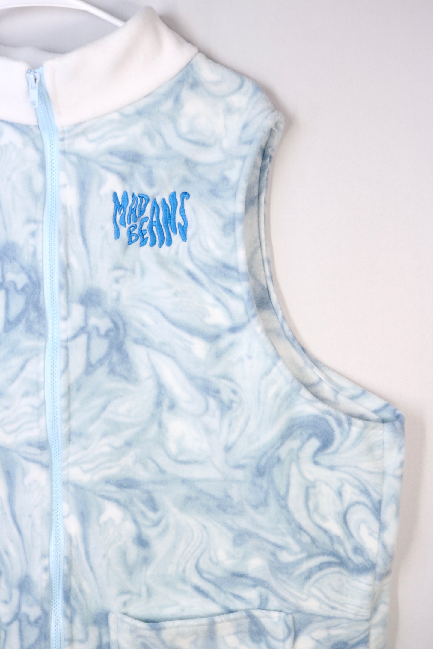 XL TALL - Blue Swirls and White