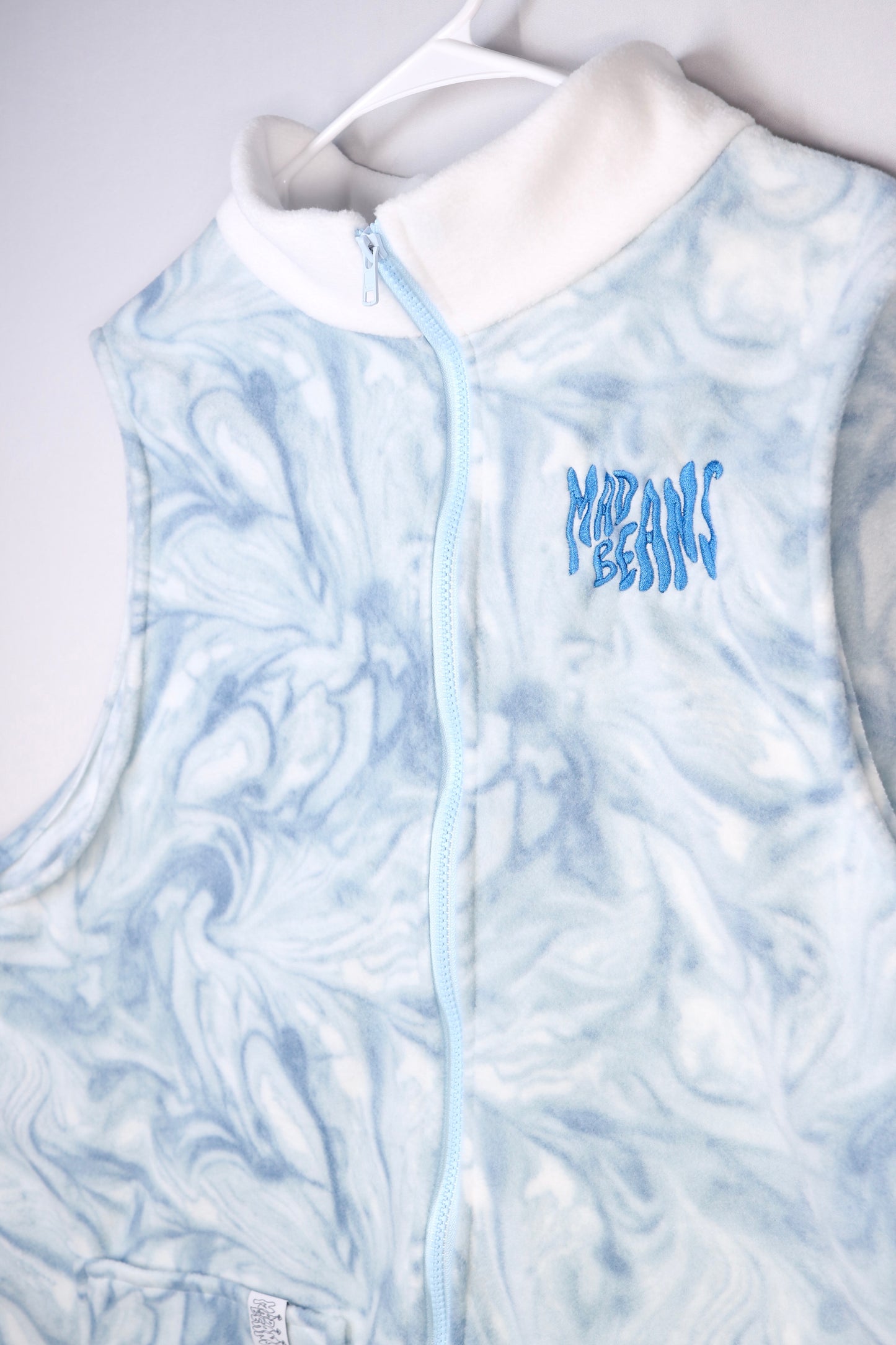 XL TALL - Blue Swirls and White