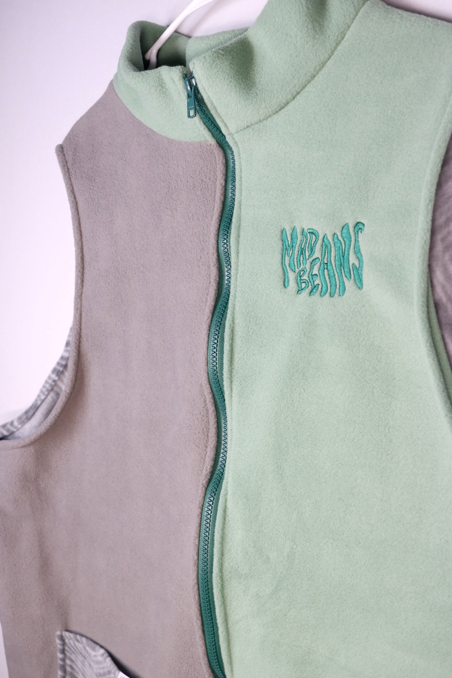 XL TALL - Gray Geometric Pattern and Sage