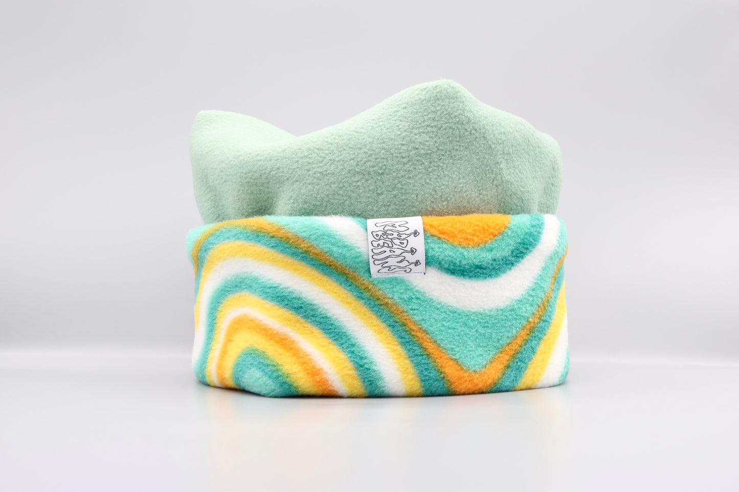 Sage and Blue and Orange Swirls