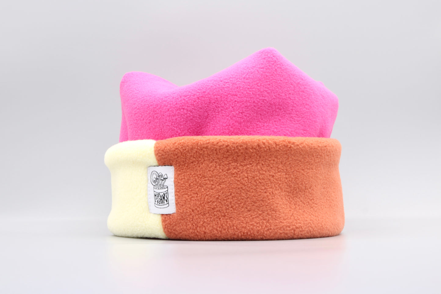 Hot Pink, Pastel Yellow, and Burnt Orange