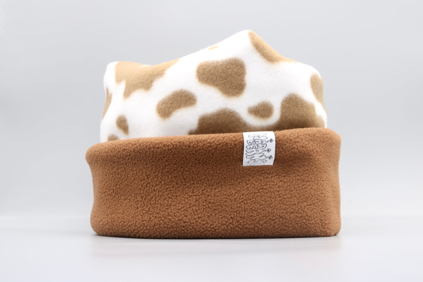 XL Brown Cow Print and Brown
