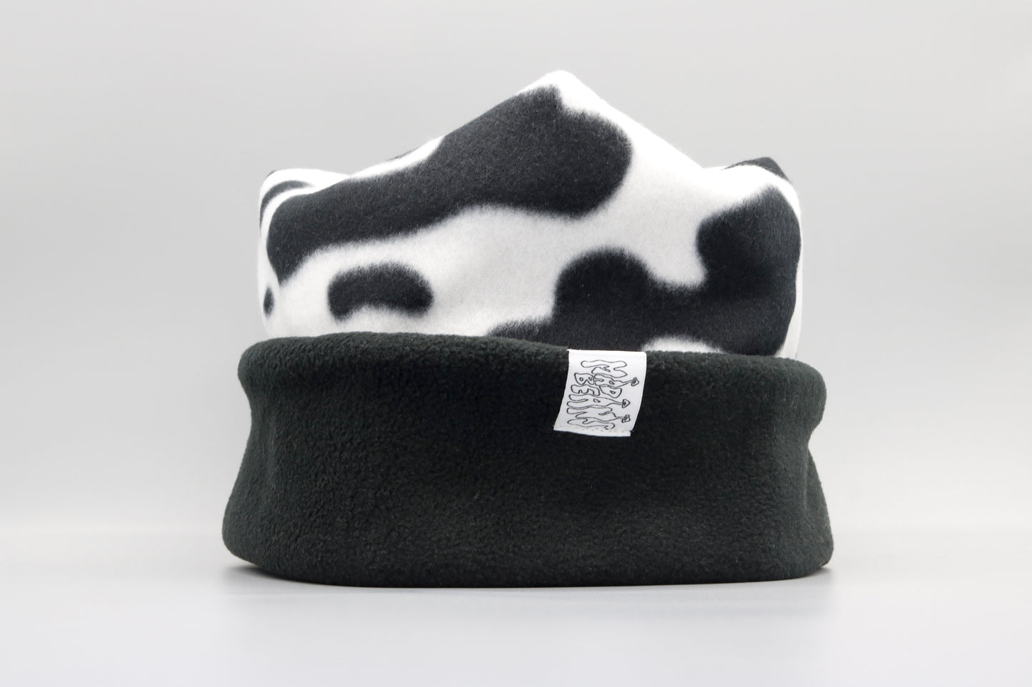 XL Cow Print and Black