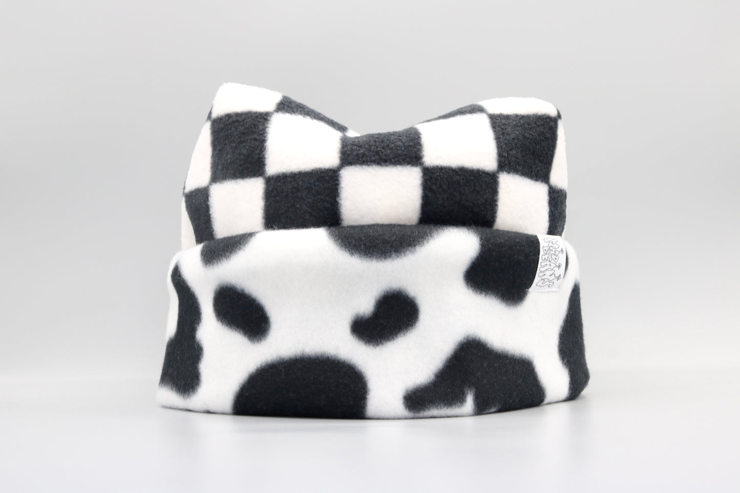 XL Checkered and Cow Print