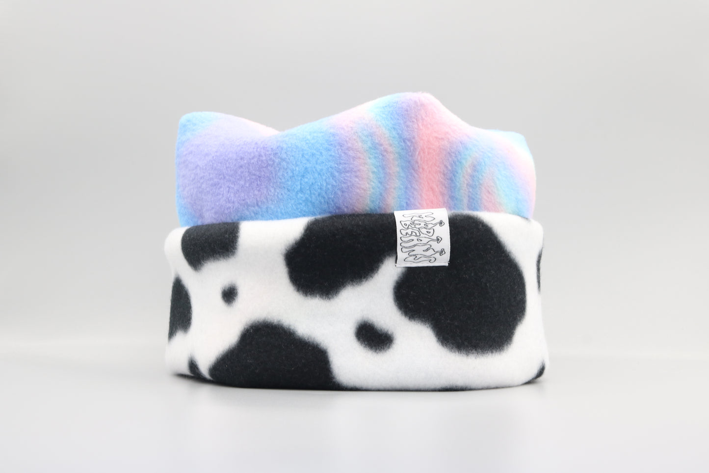 Pastel Tie-Dye and Cow Print