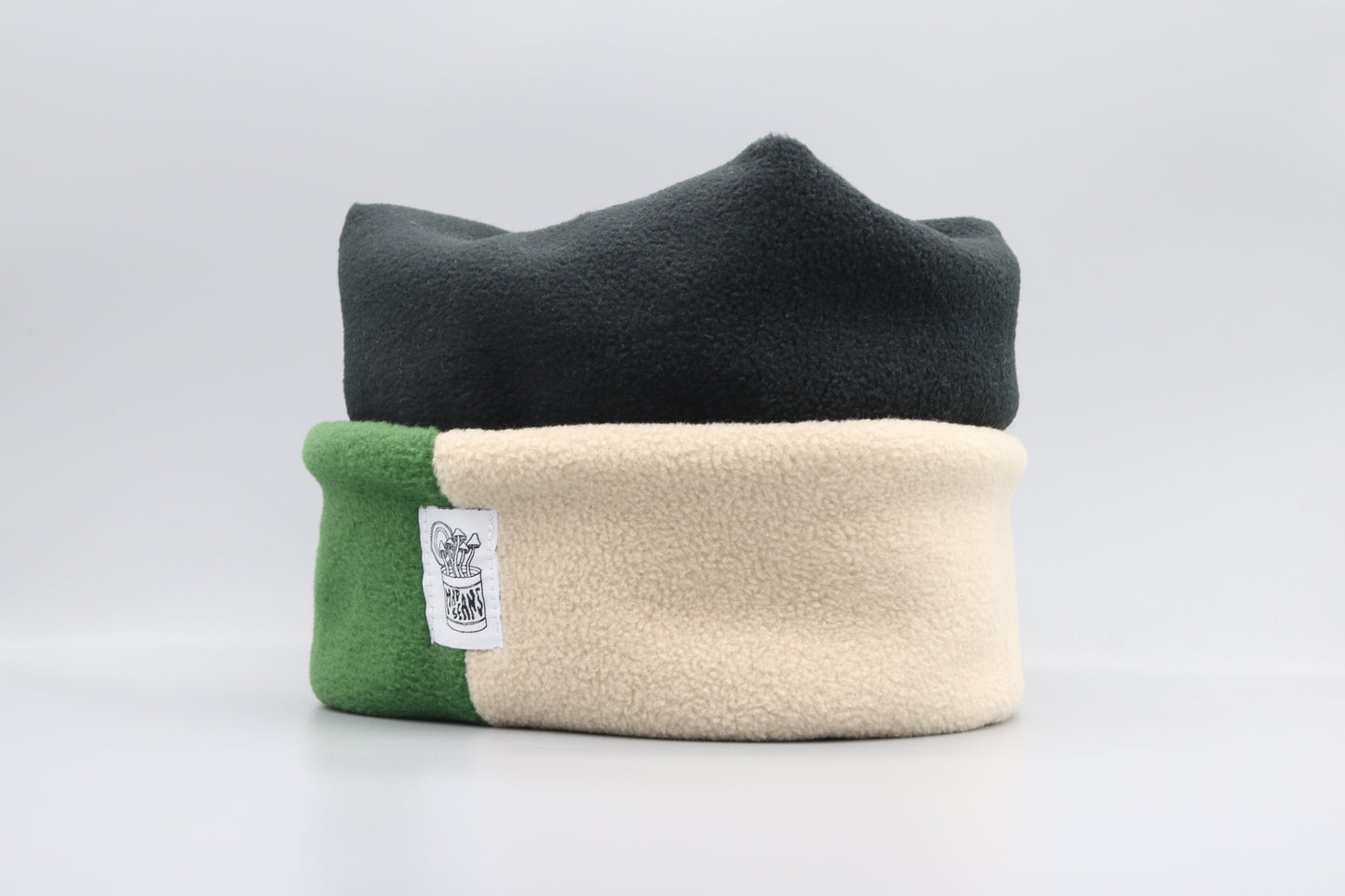 Black, Evergreen, and Tan