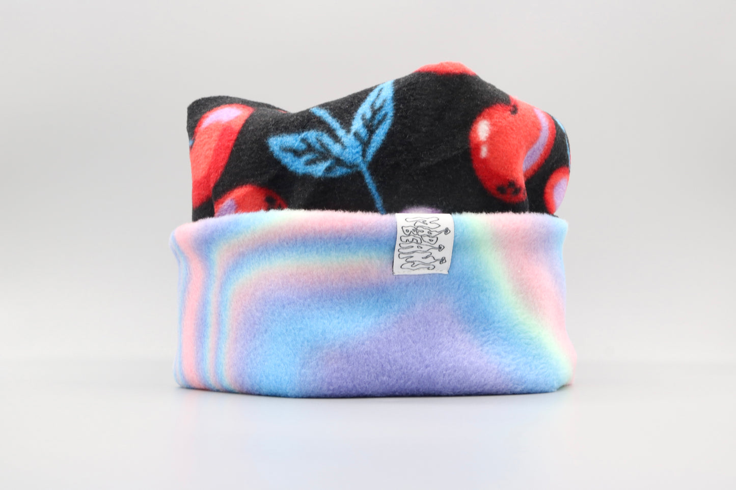 Cherries and Pastel Tie-Dye