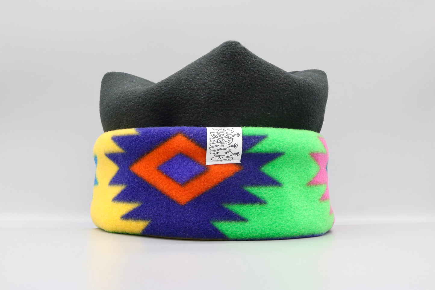 Black and Rainbow Geometric Pattern