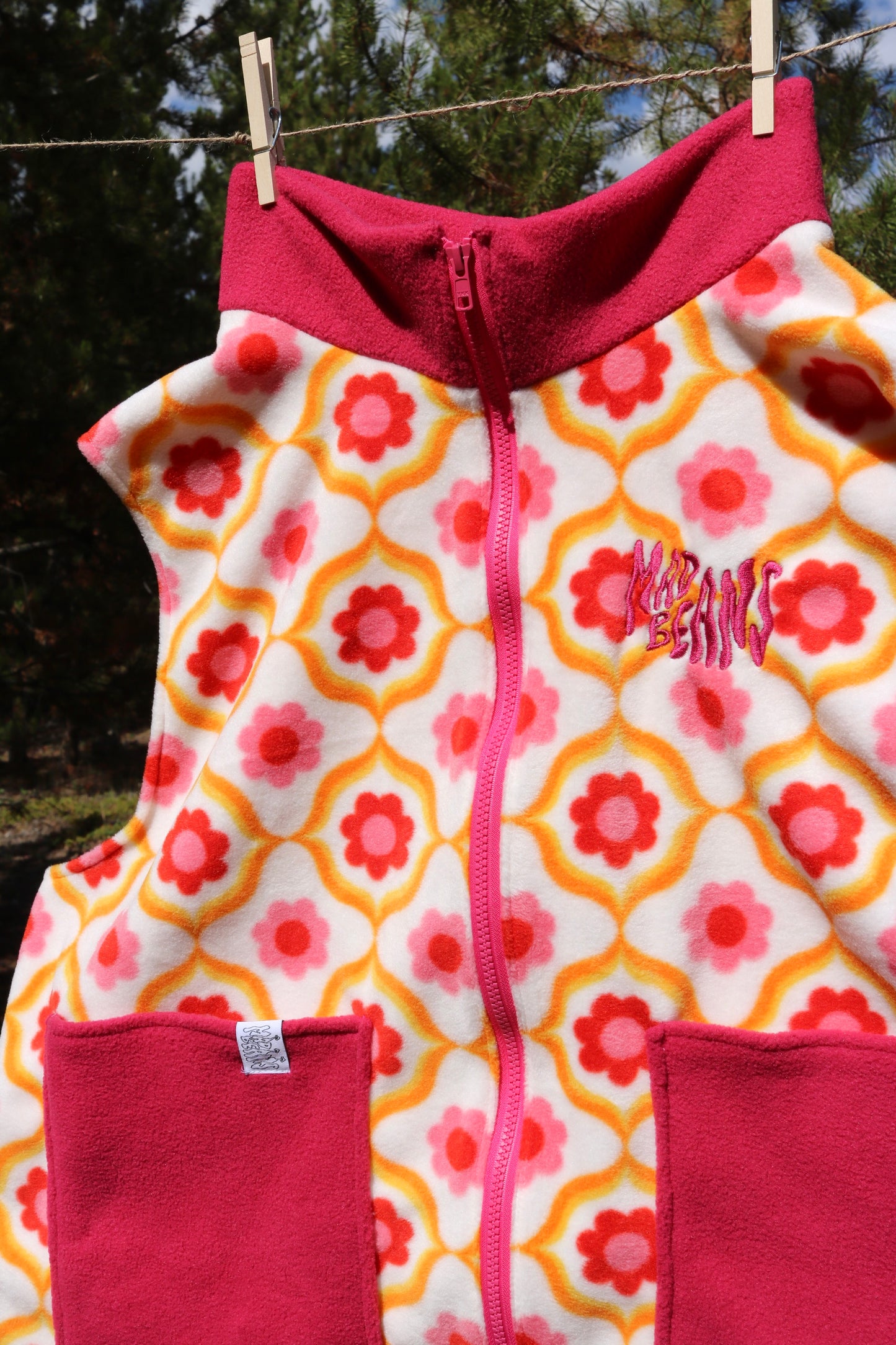 S/M - Pink and Orange Flowers