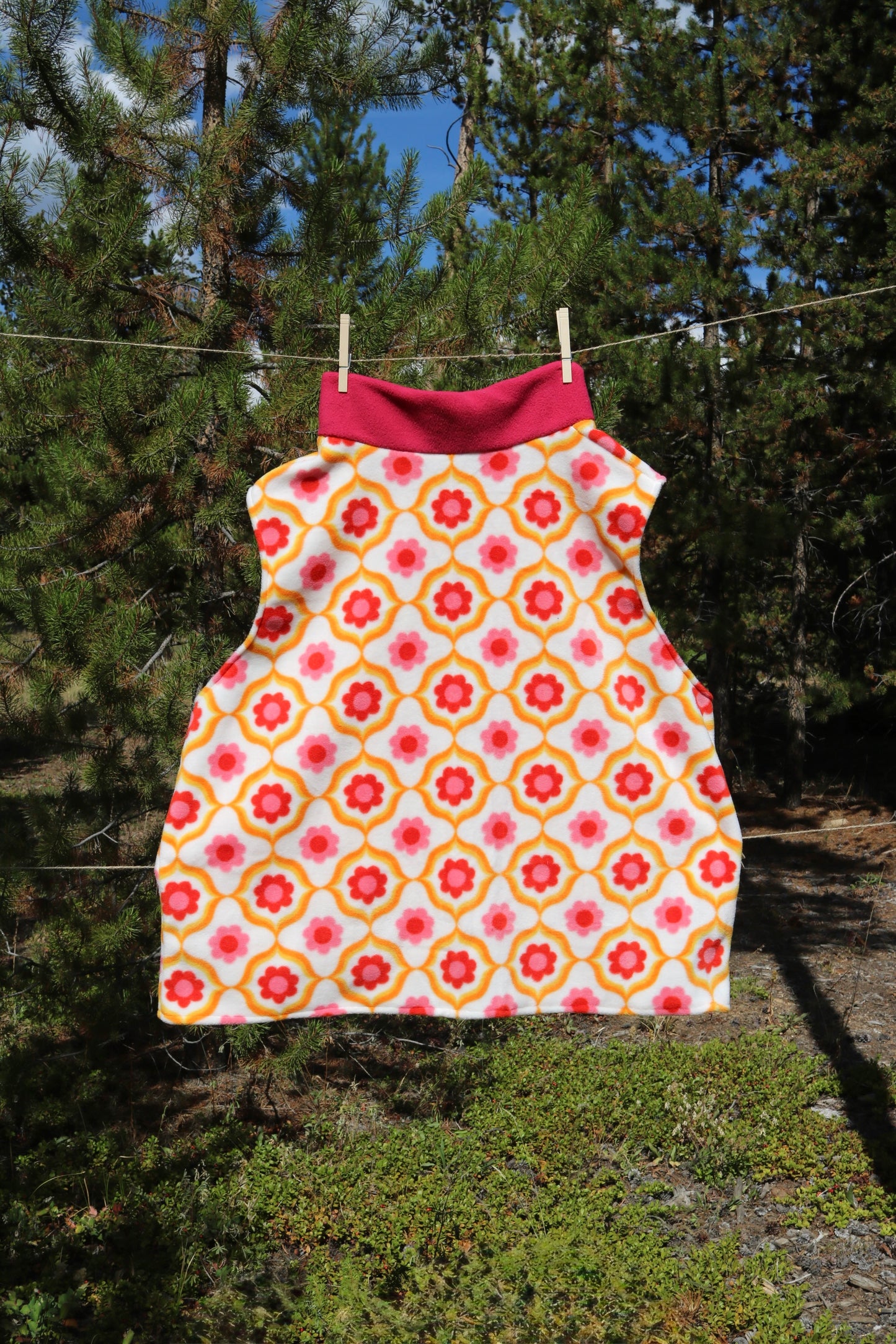 S/M - Pink and Orange Flowers