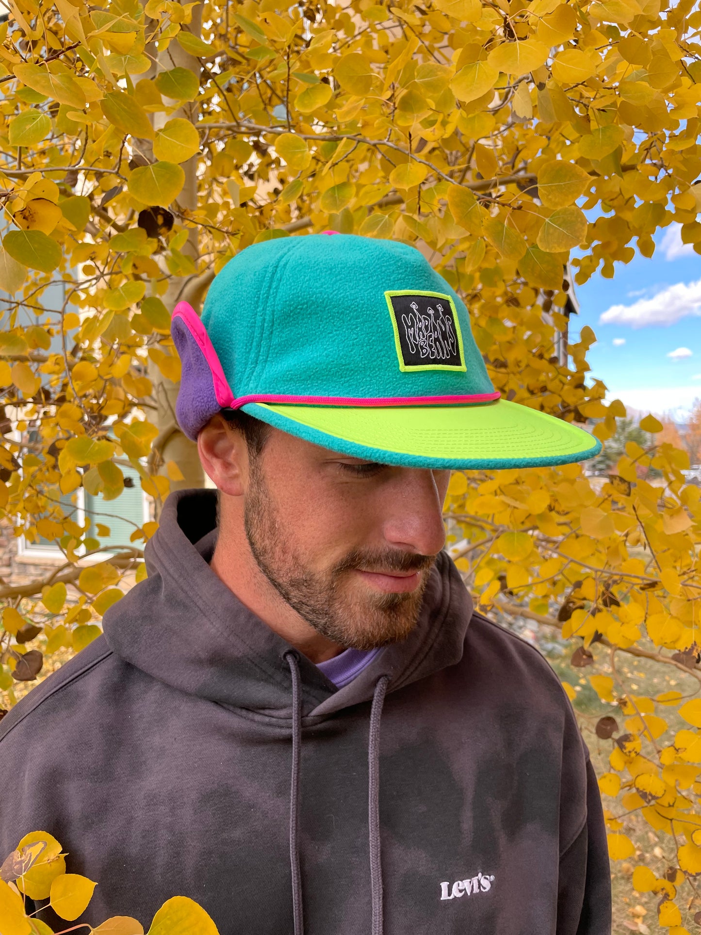 Fleece Ear Flap Cap - Retro