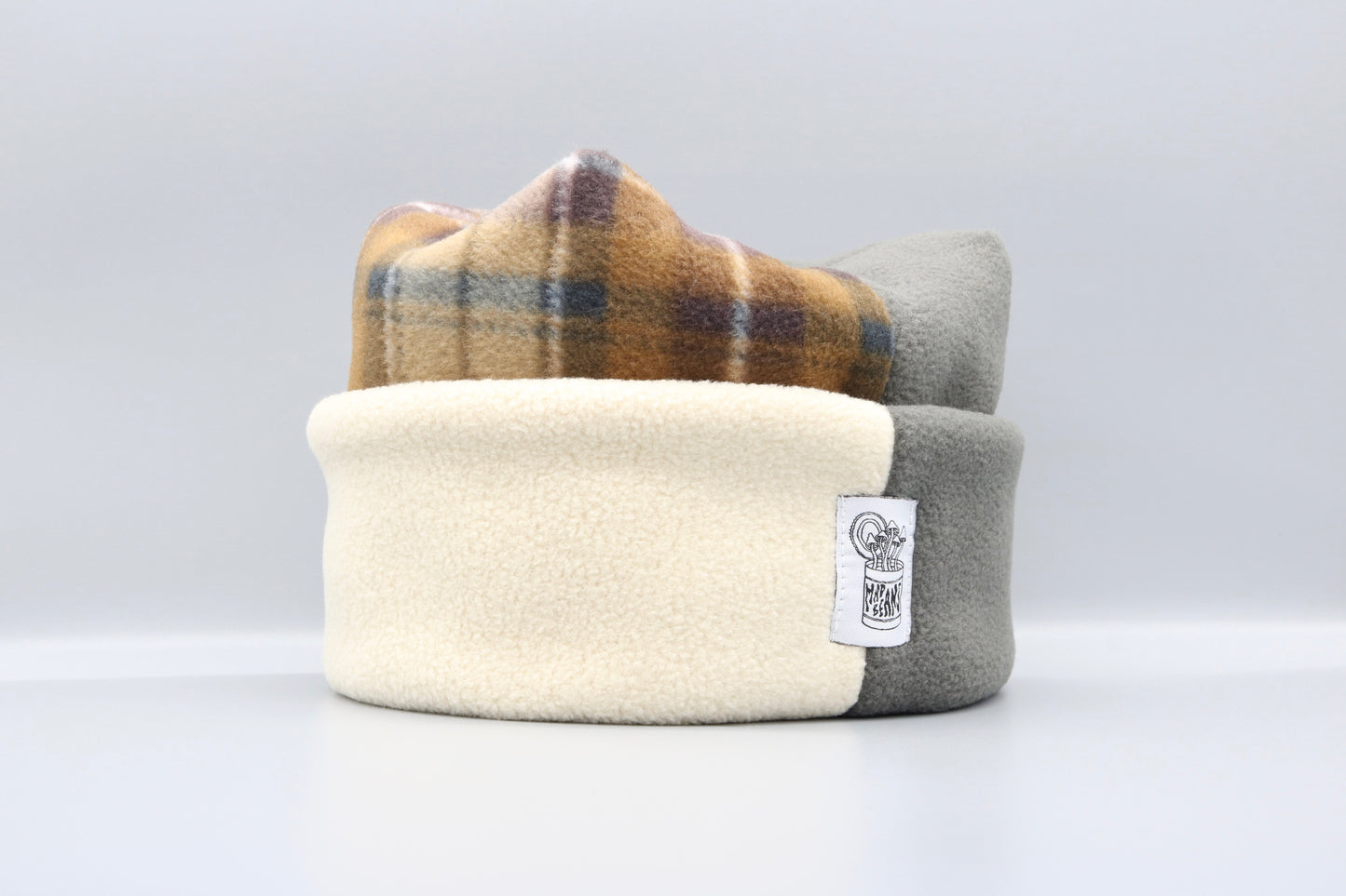 Brown Plaid, Cream, and Gray