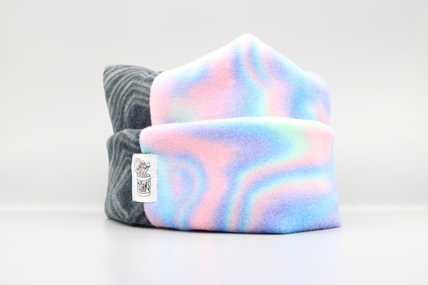 Gray Geometric Pattern/Pastel Tie-Dye