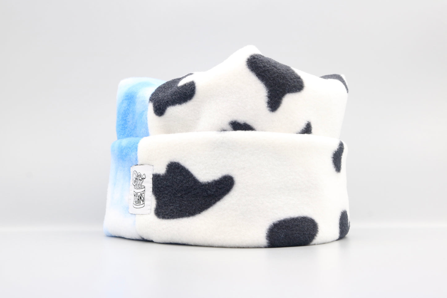 Blue Tie-Dye/Cow Print