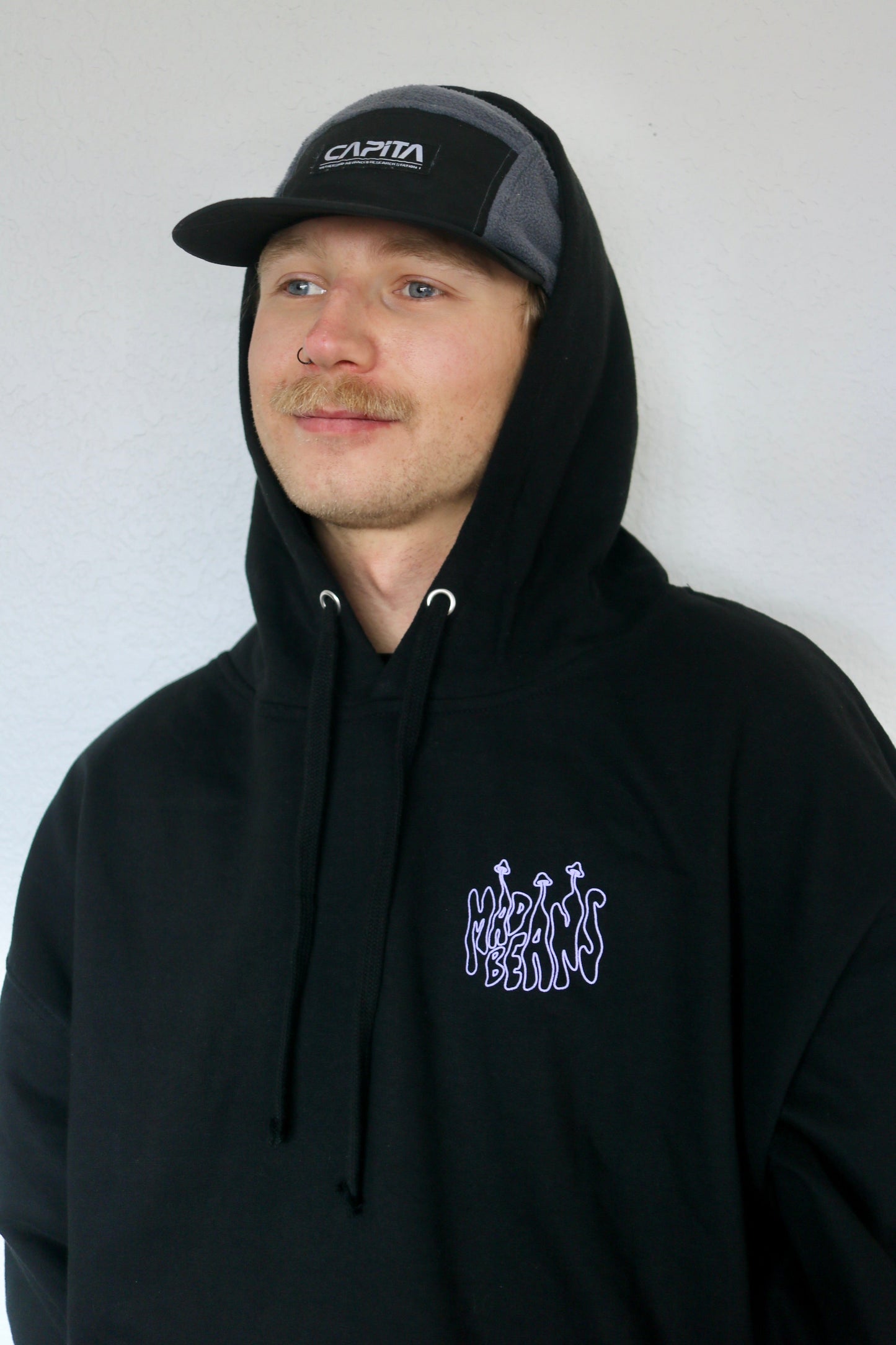 Large MadBeans Hoodie with Mushies Fleece Panels