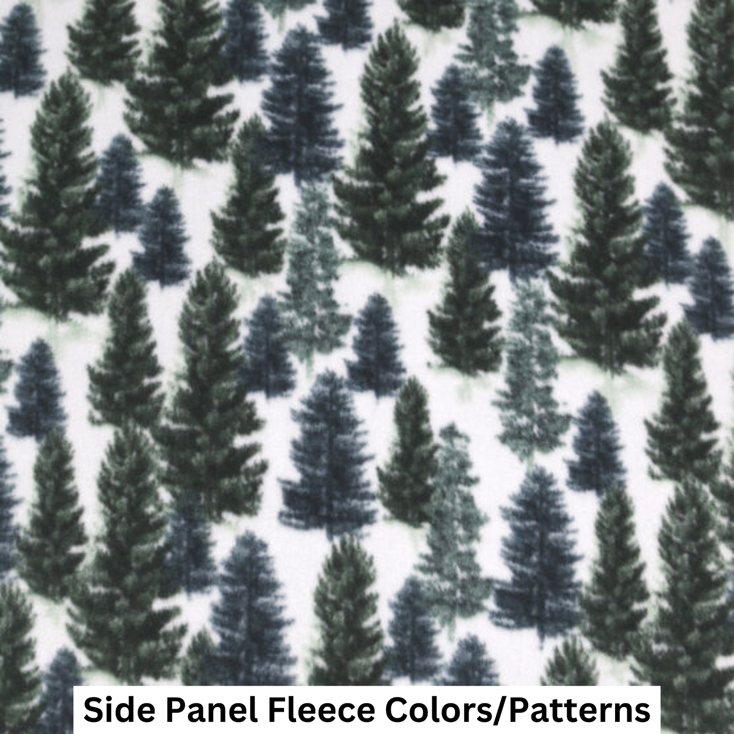 Large MadBeans Hoodie with Evergreen Tree Fleece Panels