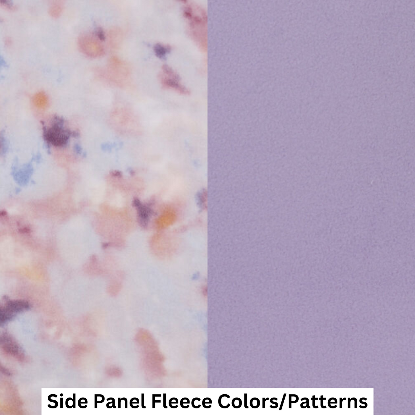 Large MadBeans Hoodie with Dreamy Tie-Dye and Purple Fleece Panels