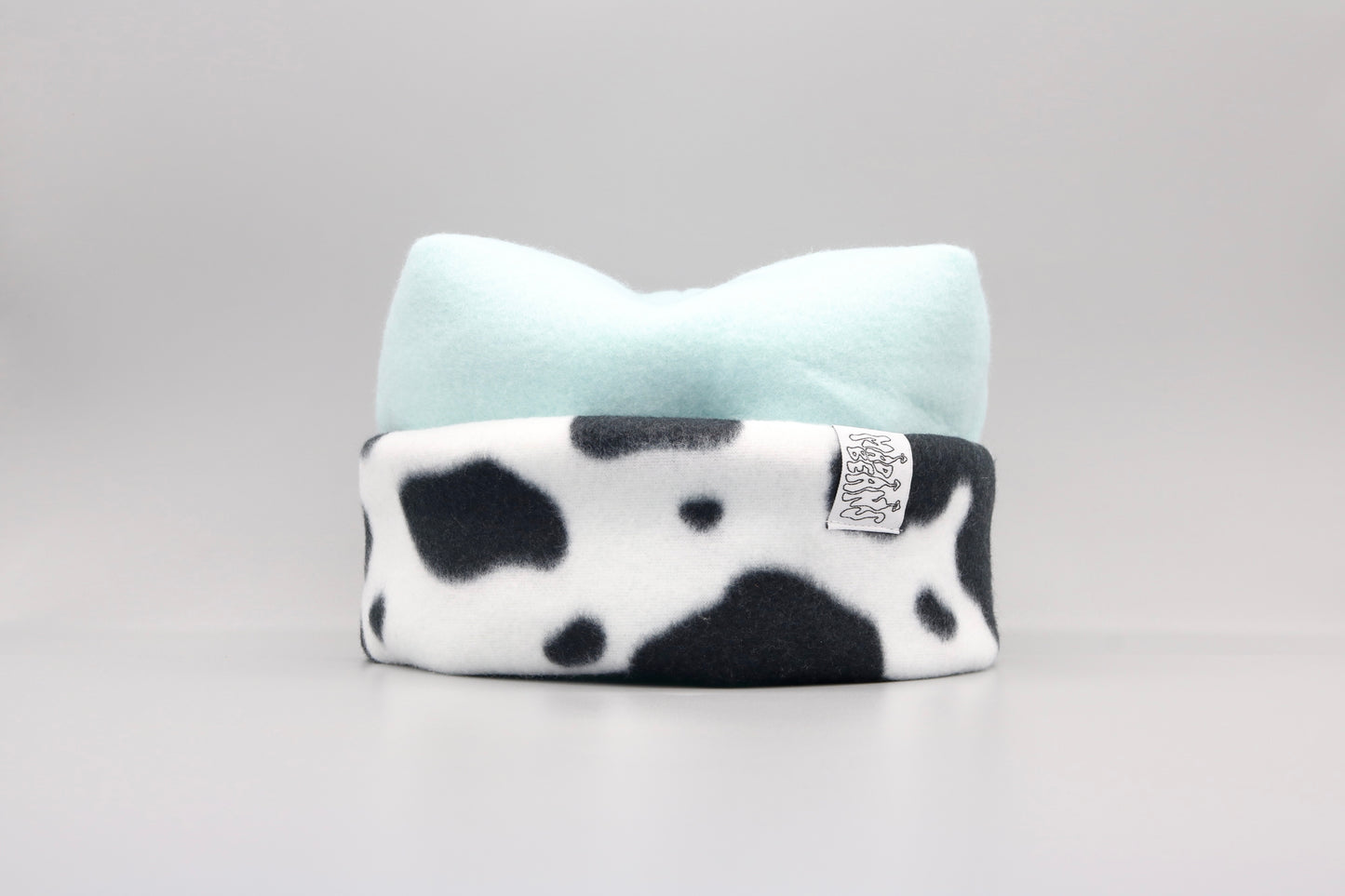 Baby Blue and Cow Print