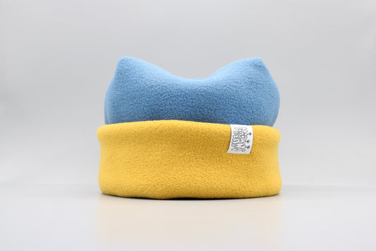Blue and Mustard