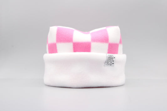 Pink Checkered and White