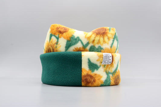 Sunflowers and Evergreen