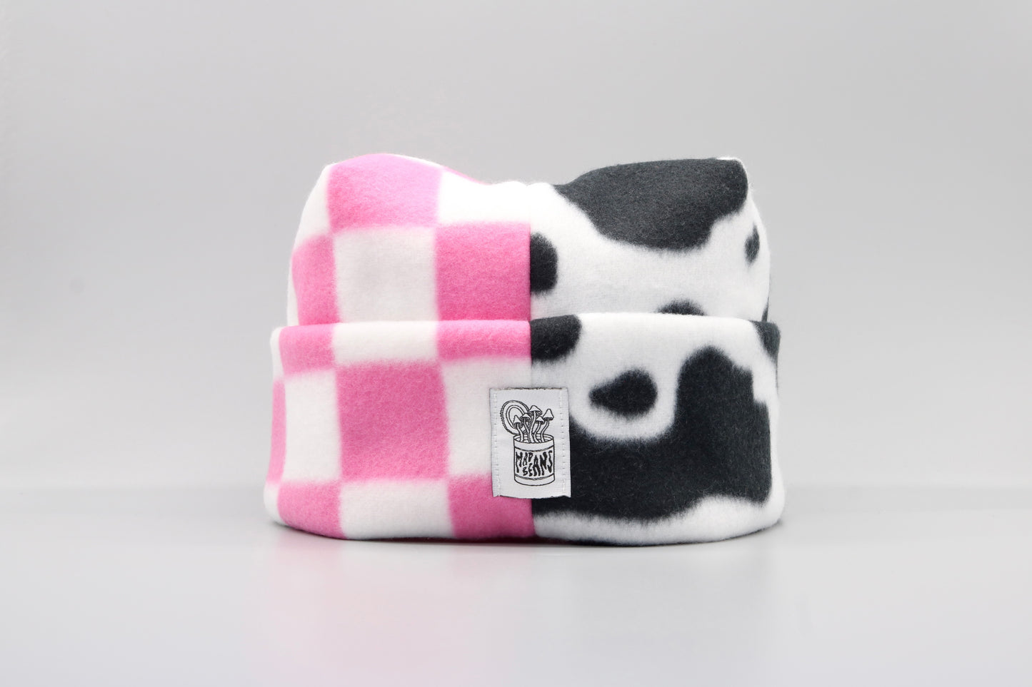 Pink Checkered/Cow Print