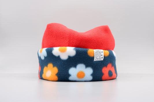 Red and Navy Flowers