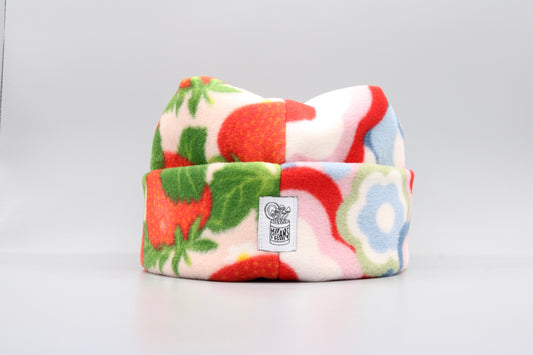 Strawberries/Retro Flowers