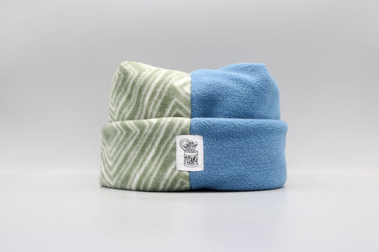 Green Geometric Pattern/Blue