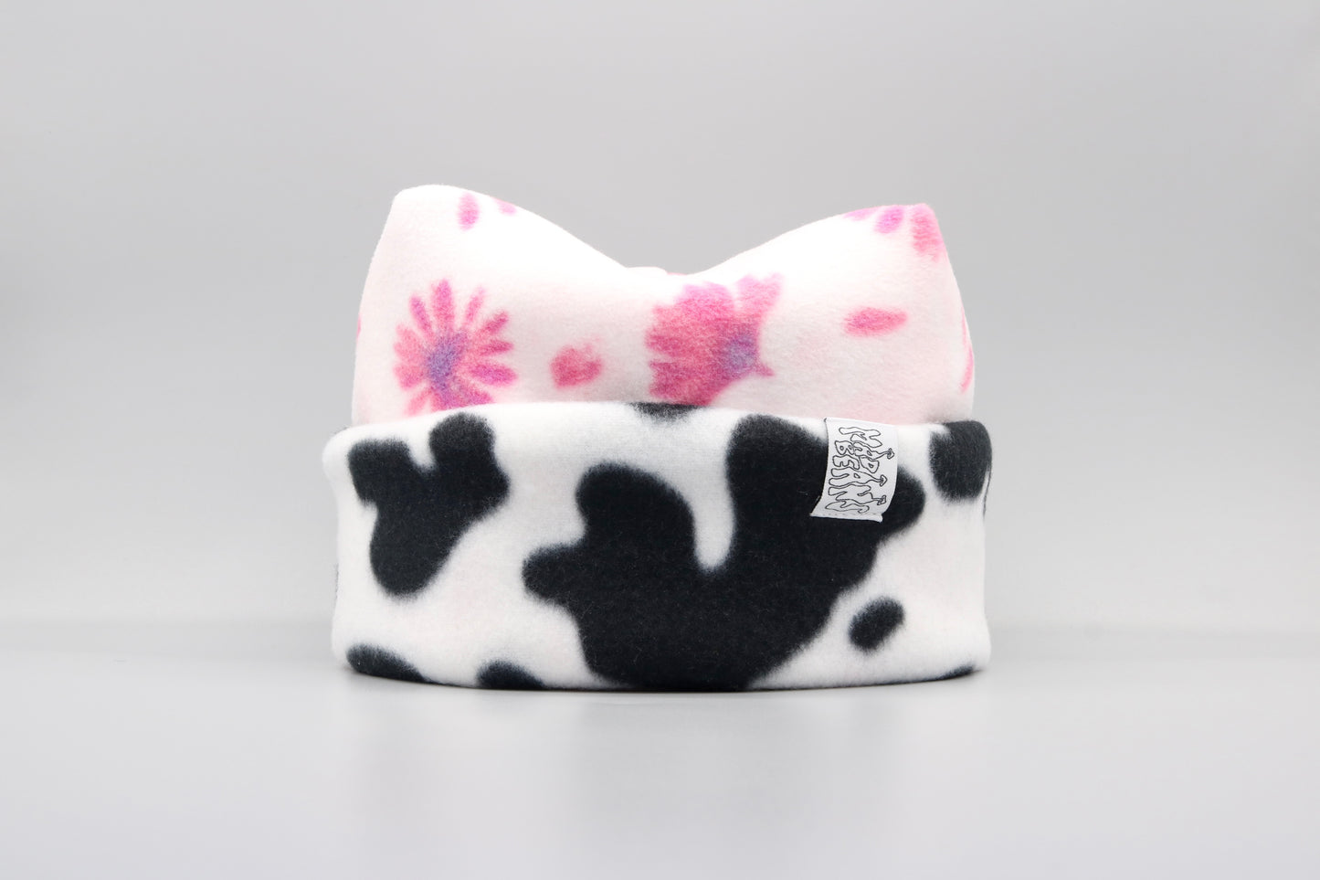 Pink Flowers and Cow Print